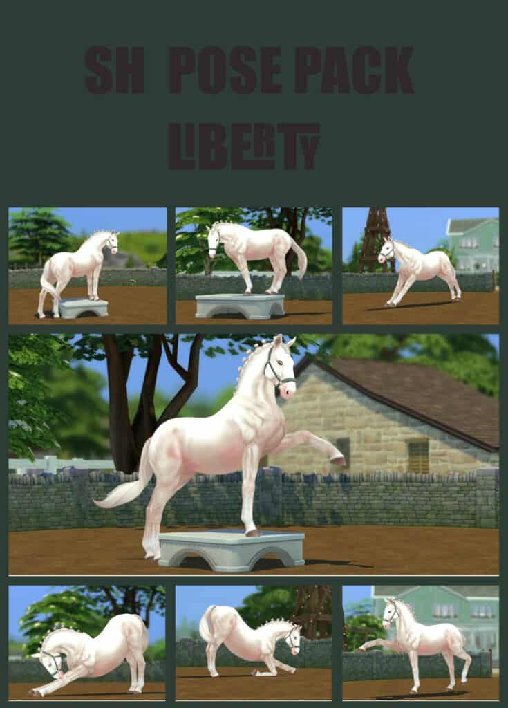 Liberty Sims 4 Horse Pose Pack