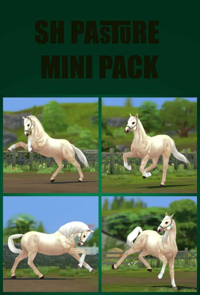 In The Pasture Sims 4 Horse Pose Pack