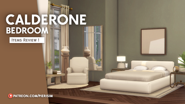 Pierisim's Calderone Sims 4 Bedroom CC Set