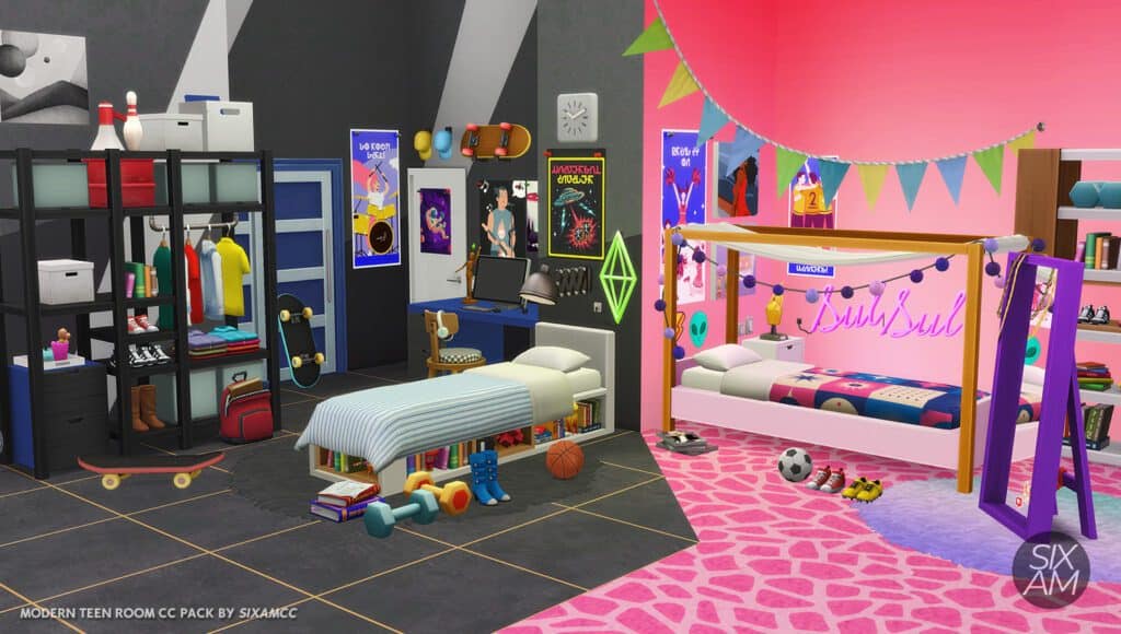 Teen Sims 4 Bedroom CC