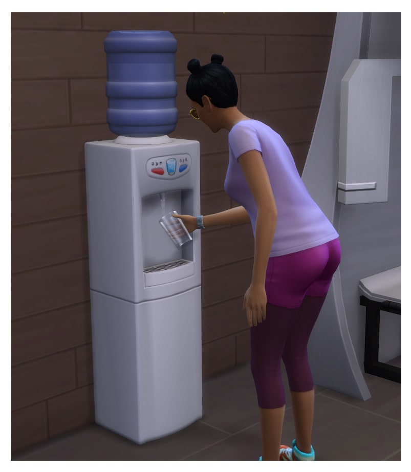 Office Water Cooler Sims 4 Food Mod