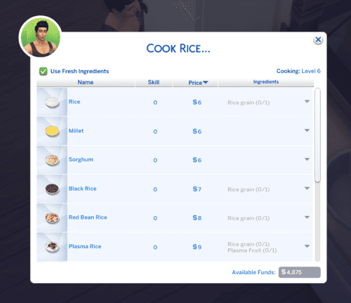 Functional Rice Cooker With Custom Recipes Sims 4 Food Mod