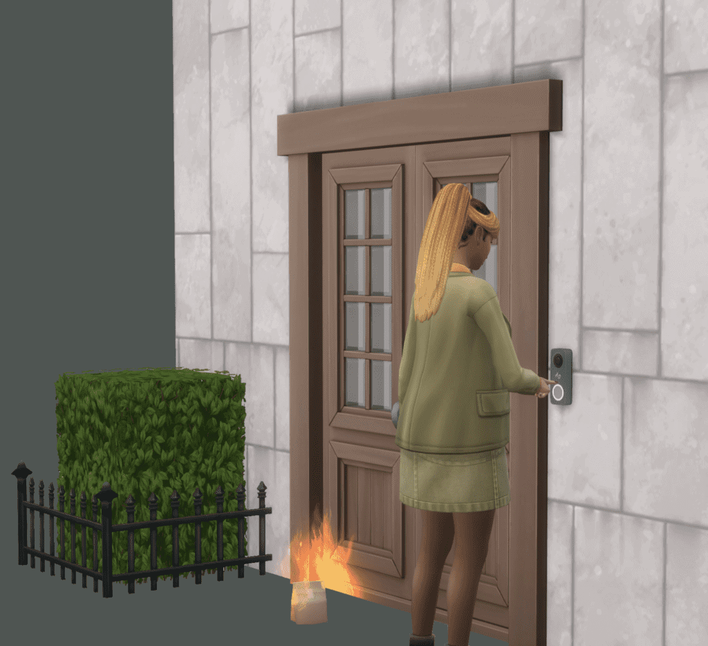 Smart Doorbell Sims 4 Functional CC