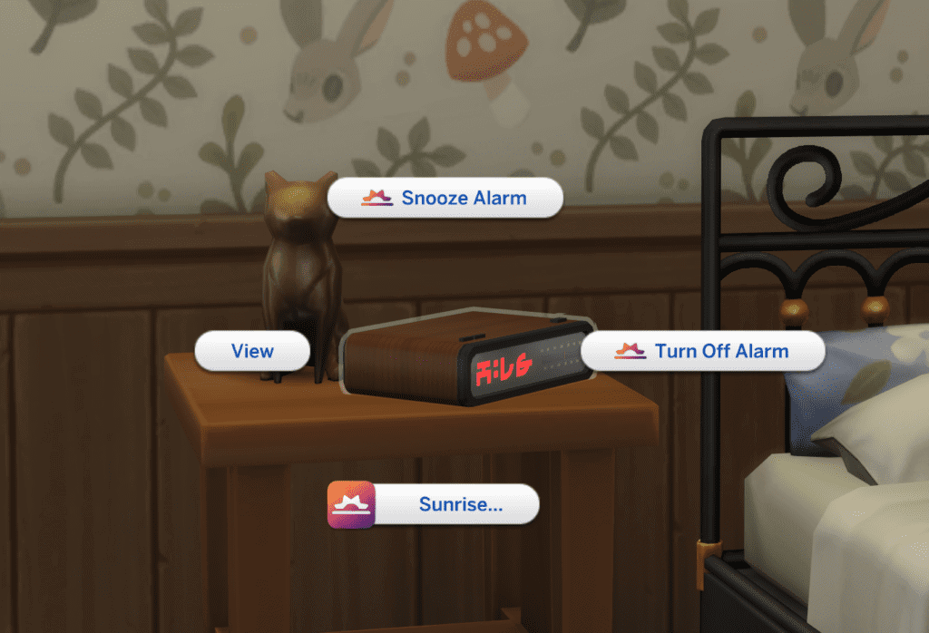 Sunrise Alarm Sims 4 Functional CC