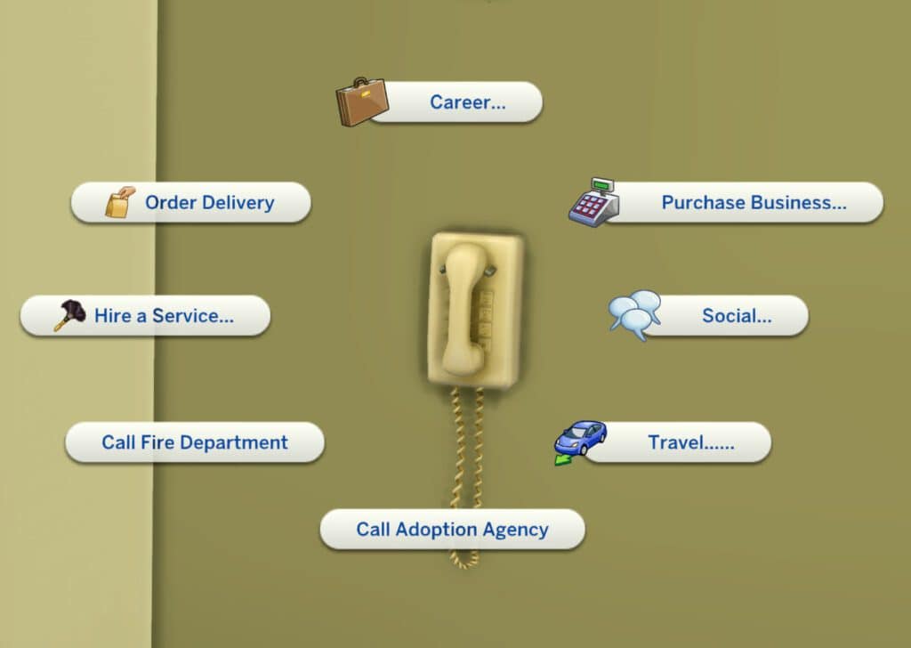 Wall Phone Landline Sims 4 Functional CC
