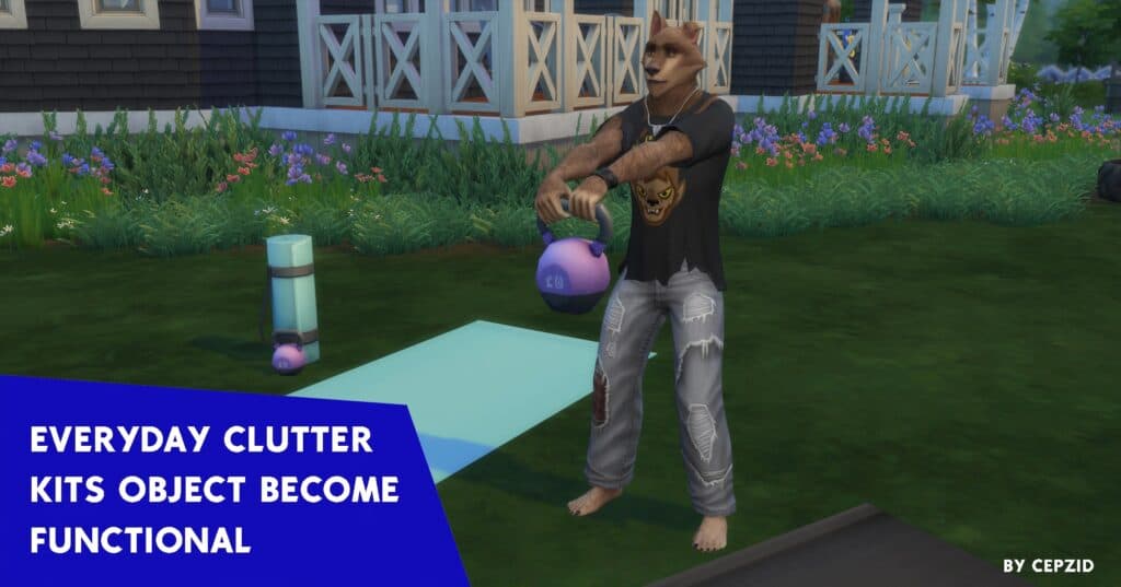 Kettle Ball And Workout Mat Sims 4 Functional CC