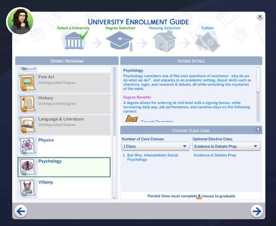 Shorter Degree Requirements Sims 4 University Mod