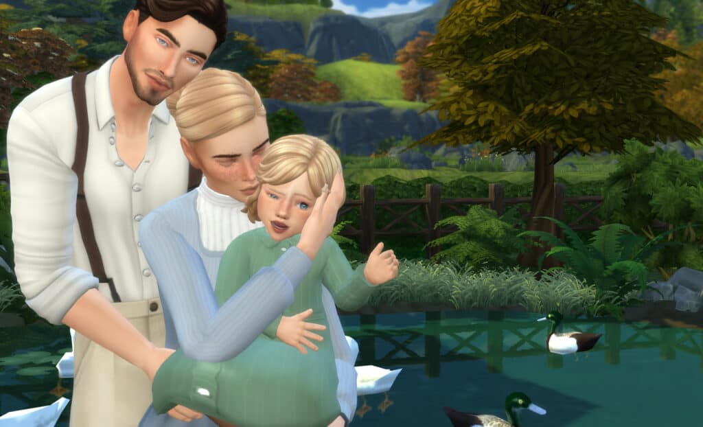 Sims 4 Decades Challenge 1890s family