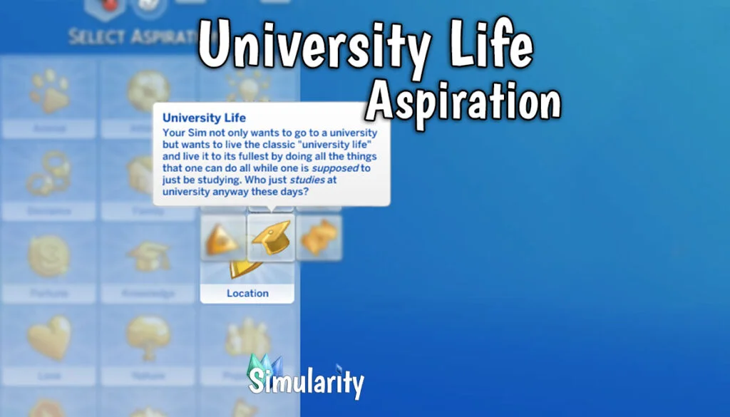 University Life Sims 4 Aspiration Mod