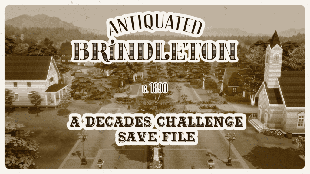 Sims 4 Decades Challenge Save File Antiquated Brindleton