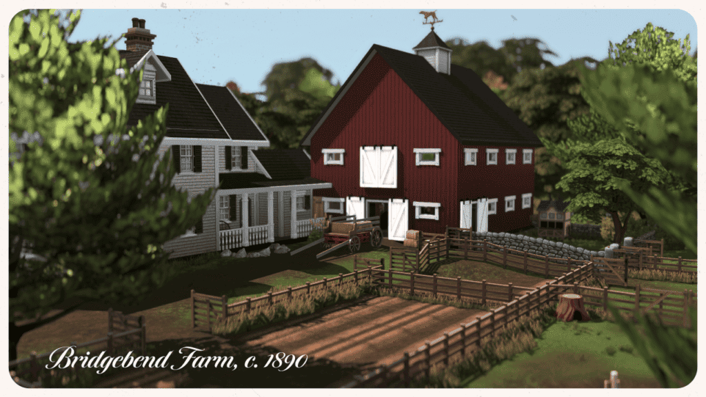 Sims 4 Decades Challenge Antiquated Brindleton Farm