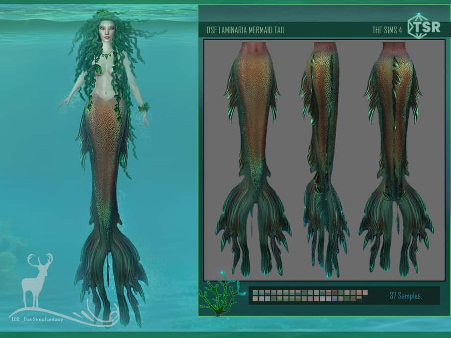 Laminaria Sims 4 Mermaid CC Tail