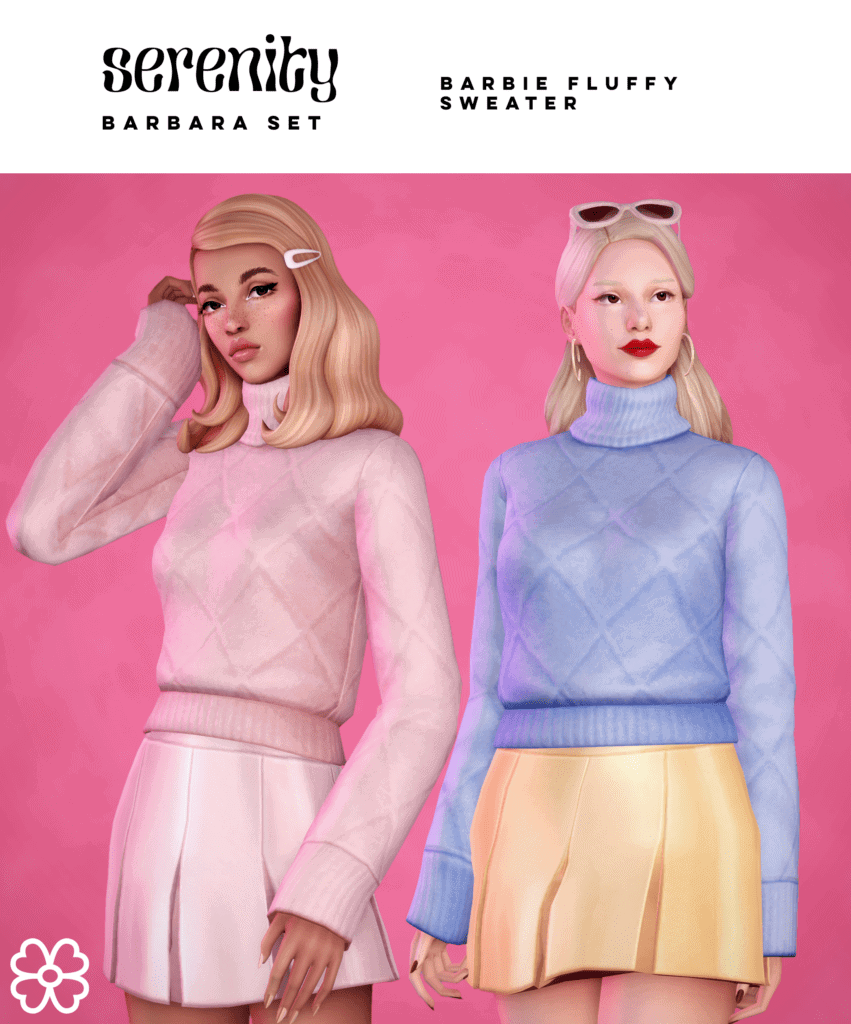 Fluffy Sweater Sims 4 Old Money CC