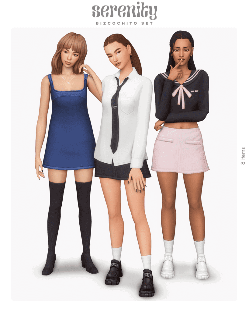 Sailing & Boarding School Sims 4 Old Money CC Outfits