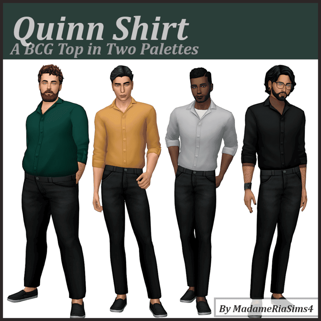 Simple Male Button-Up Shirt Old Money CC