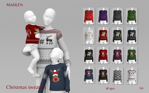 Madlen Christmas Sweater CC (Adults, Kids, Toddler)