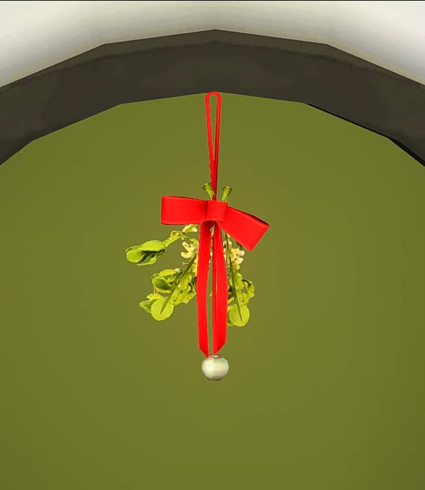 Mistletoe Sims 4 Christmas CC Decor