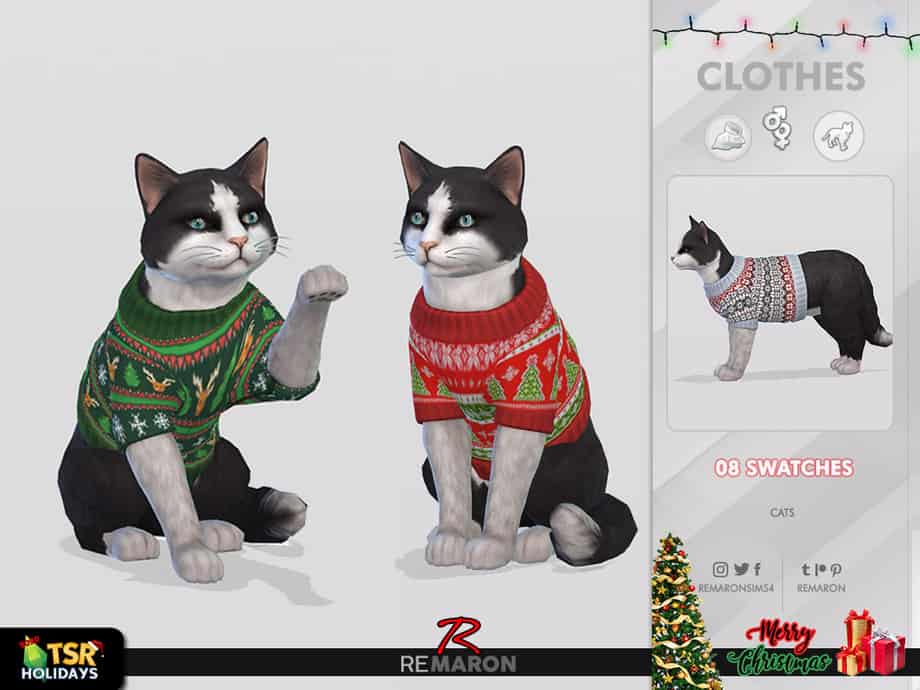 Cats Christmas Sweater CC