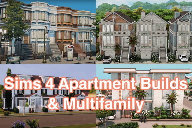 15+ Best Sims 4 Apartments & MultiFamily Builds (Must Have Lots For Sims 4 For Rent!)