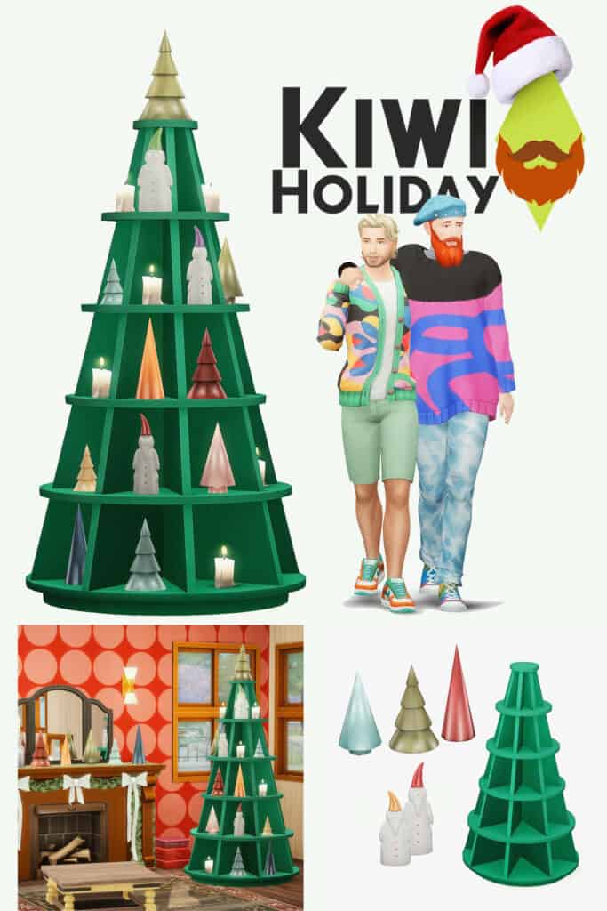 Minimalist Kiwi Sims 4 Christmas Tree CC