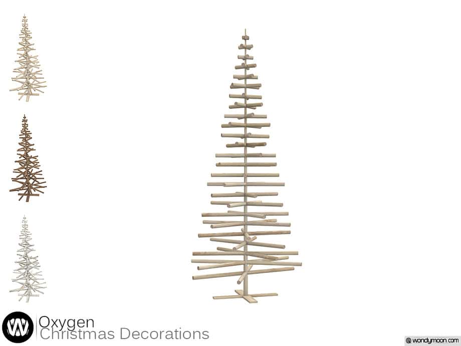 Scandinavian Minimalist Wooden Christmas Tree CC