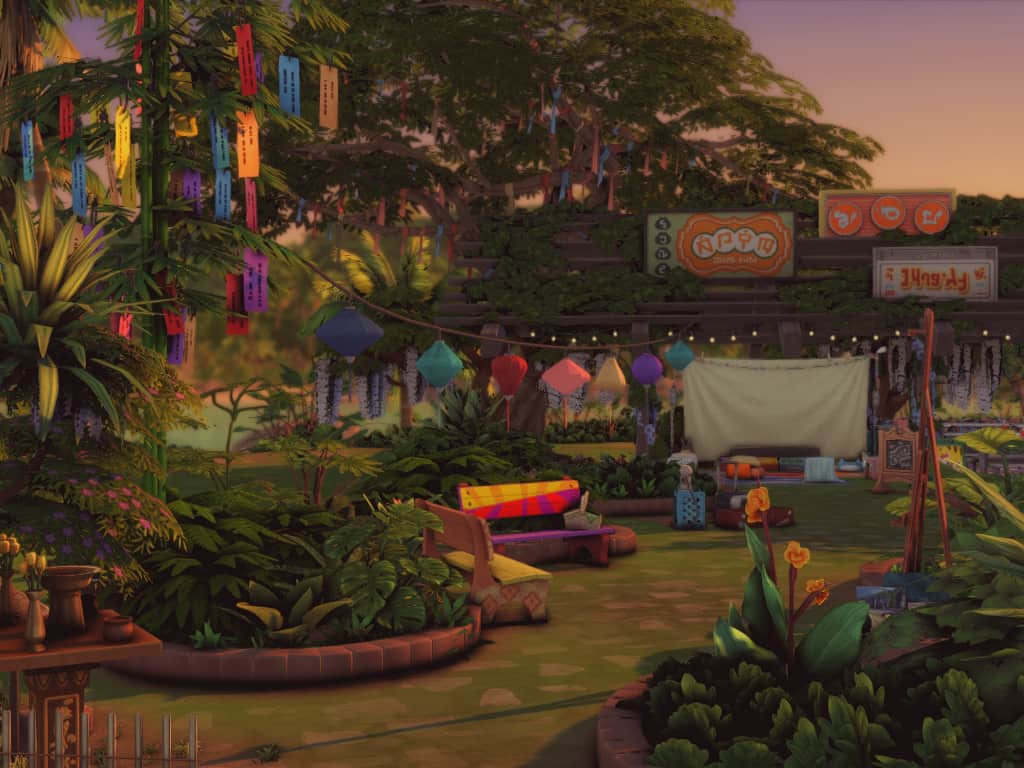 Outdoor Theater For Sims 4 Tomarang