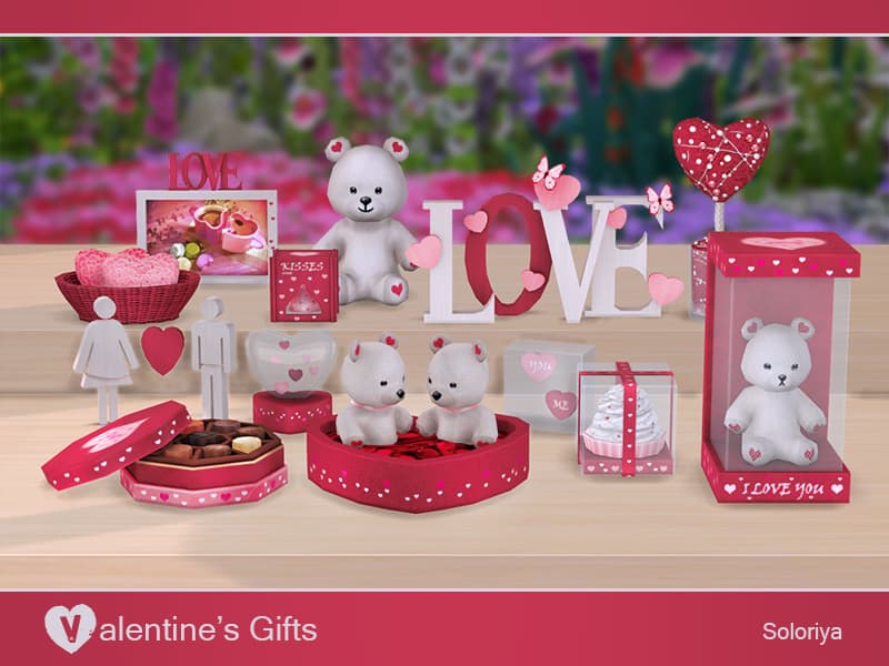 Decor Gifts Sims 4 Valentines Day CC