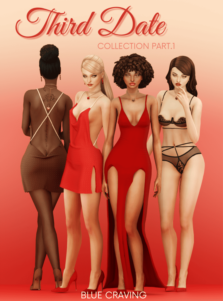 Third Date Collection Sims 4 Valentines Day CC