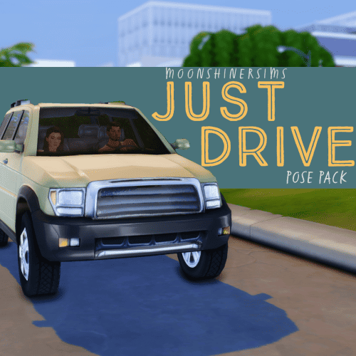 Just Drive Pose Pack by Moonshinersims