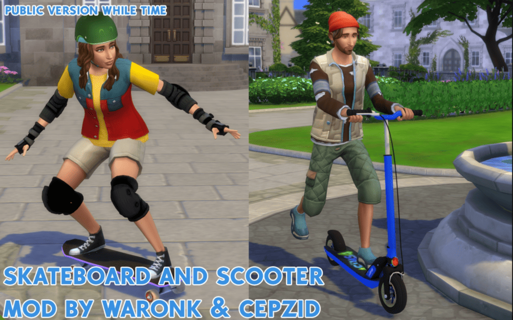 Skateboard and Scooter Mod by Waronk and Cepzid Creation