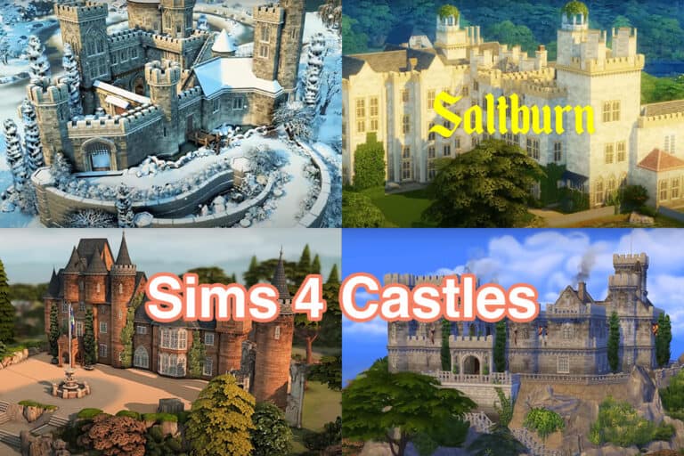 19+ Incredible Sims 4 Castle Builds (With Mind Blowing Speed Builds!)
