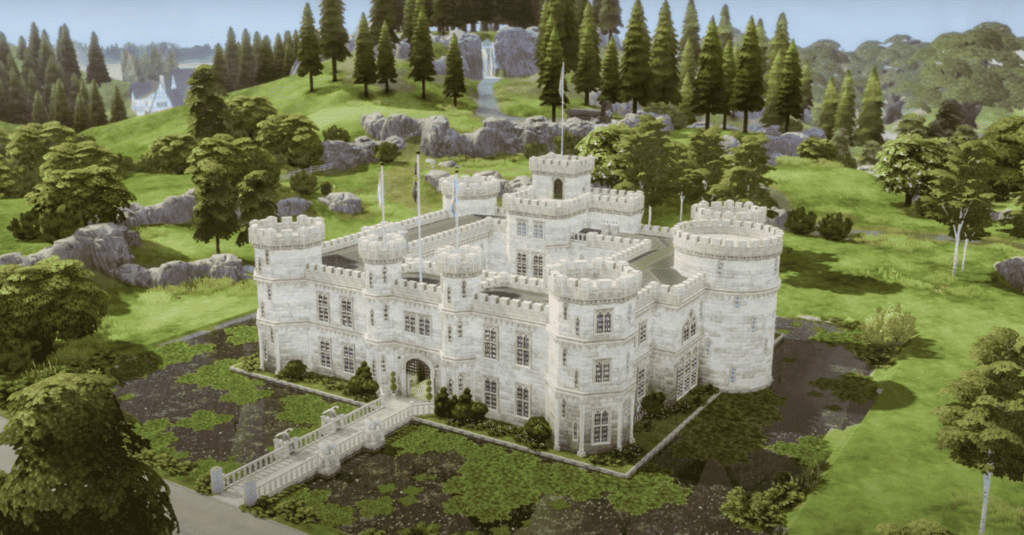 Sims 4 Castle Estate Kit Build