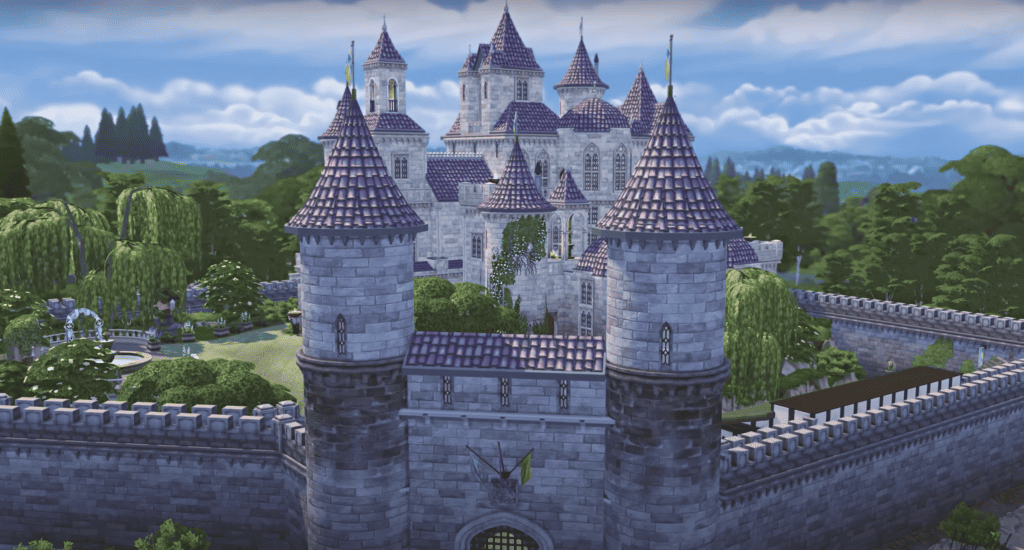 64x64 Sims 4 Castle Build by Marmelad