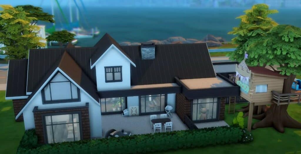 Modern Craftsman for New Parents Sims 4 Family House by Doctor_Ashley