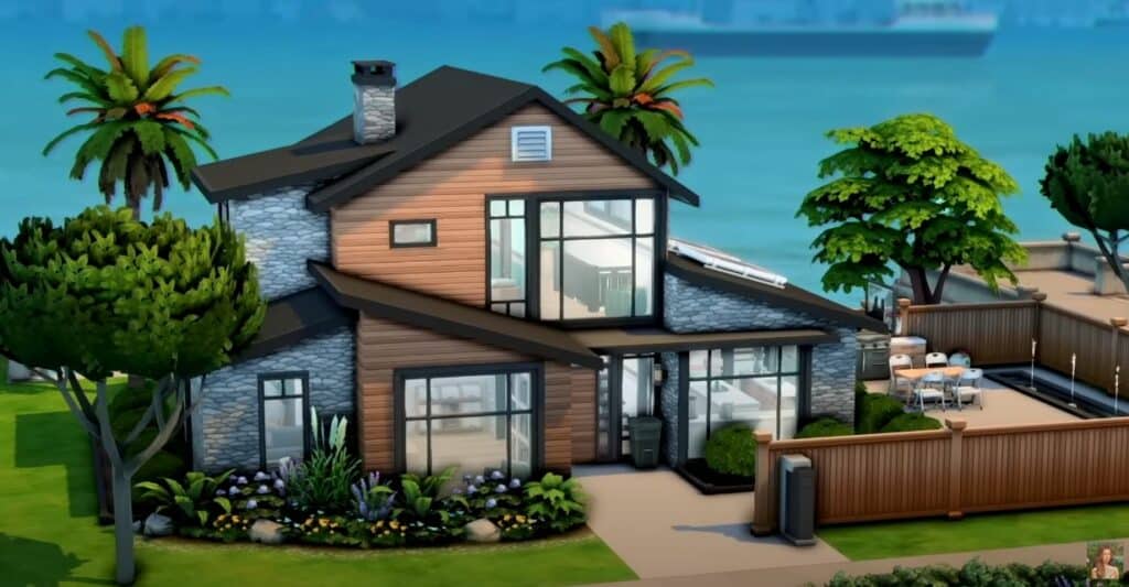 Modern Sims 4 Family House by Honeymaysims