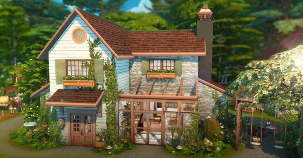 Farmcore Sims 4 Family House by LacyLena