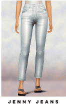 Sims 4 cc Jenny jeans by Serenity. Lighter jeans that are cut above the ankles in a faded style.