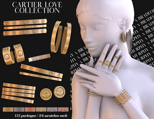 Gold Bracelet CC Cartier Love Collection