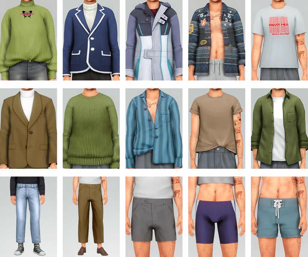 Casual Male CC Clothes Collection