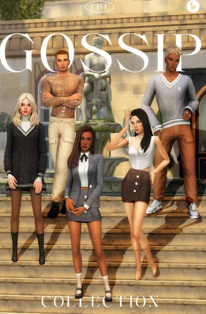 Gossip Girl Sims 4 Teen CC Collection by GreenLlamas