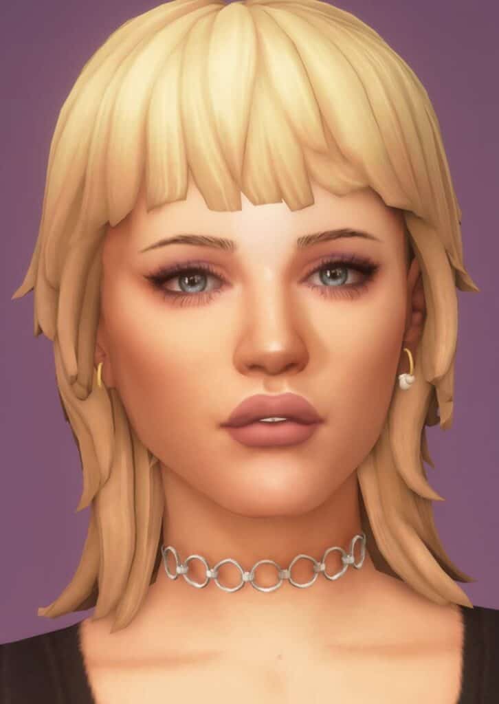 Mullet Sims 4 Teen CC Hairstyle by dogsill
