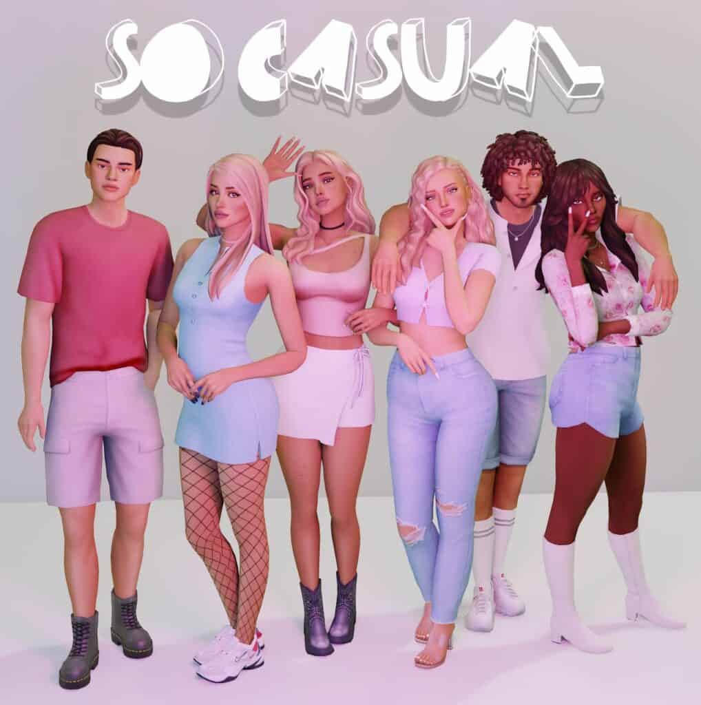 Casual Sims 4 Teen CC Collection by Arethabee