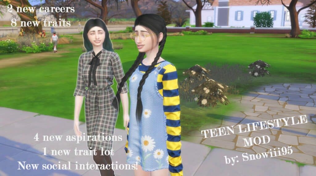 Lifestyle Sims 4 Teen CC Mod by Snowiii95