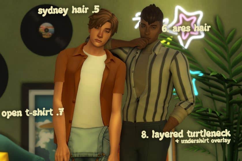 Trendy Sims 4 Teen CC Hair and Clothes by okruee