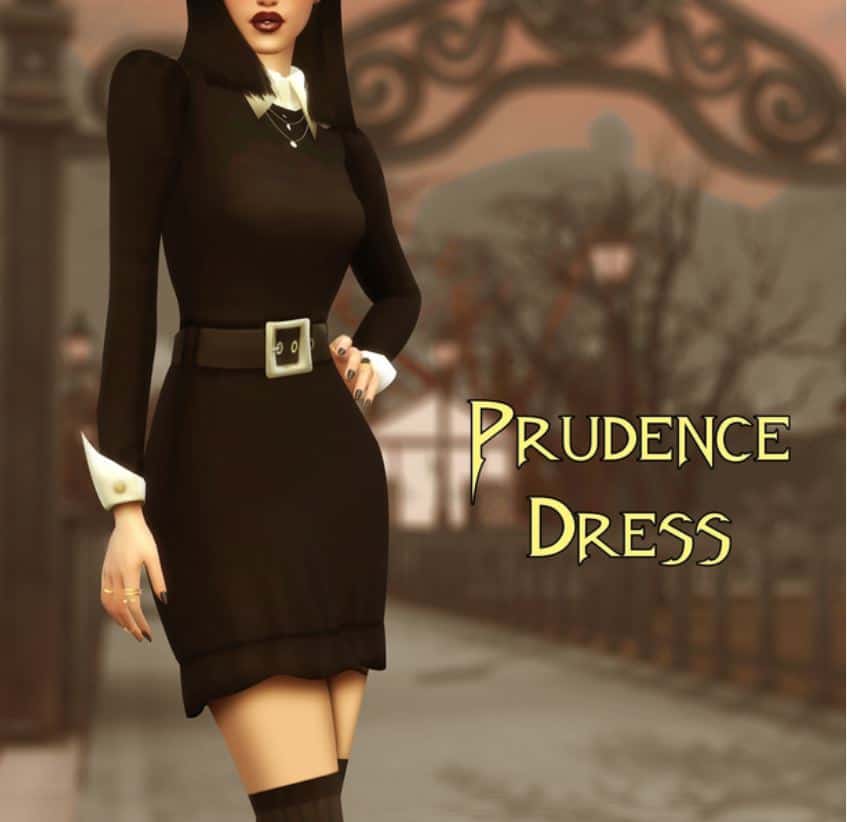 Sexy Sims 4 Witchy CC Prudence Dress by Cooper322