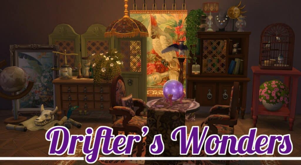 The *Everything* Sims 4 Witchy CC Pack drifter's wonders by Jools