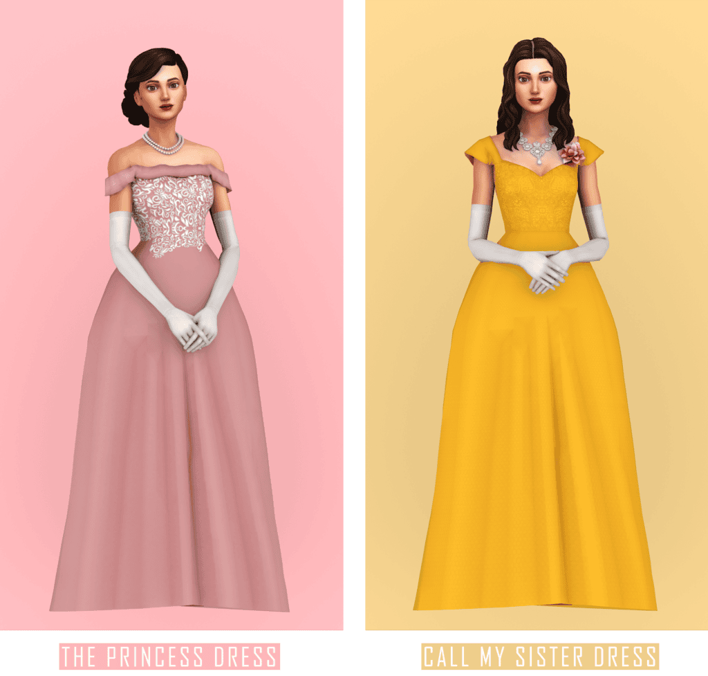 Stunning Sims 4 Bridgerton CC Dresses by BatsFromWesteros