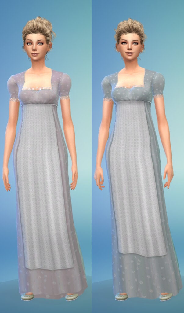 Phoebe Sims 4 Bridgerton CC Dress by Berniche
