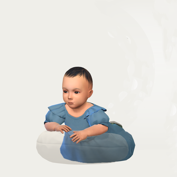 Infant Sims 4 Bridgerton CC Outfit by Peebs