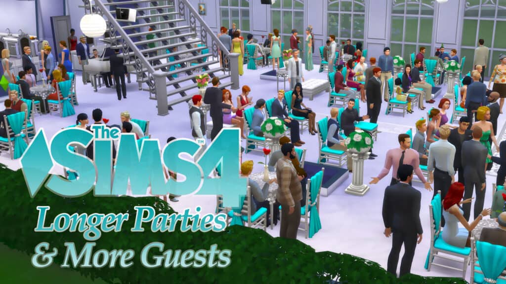 Longer Parties and More Guests Mod Sims 4 Bridgerton CC by weerbesu